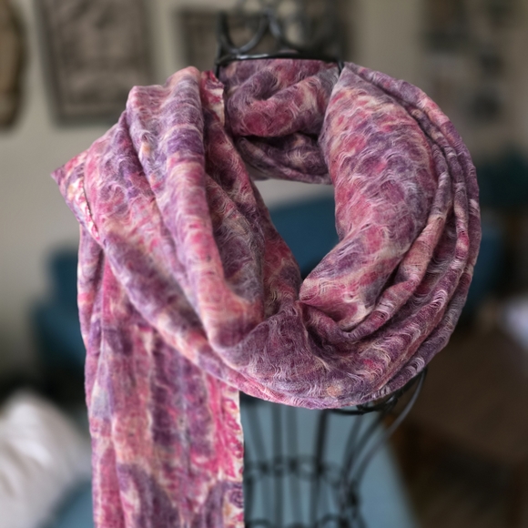 Tiara | Pink and Purple Scarf Soft & Cozy OS - Picture 4 of 9